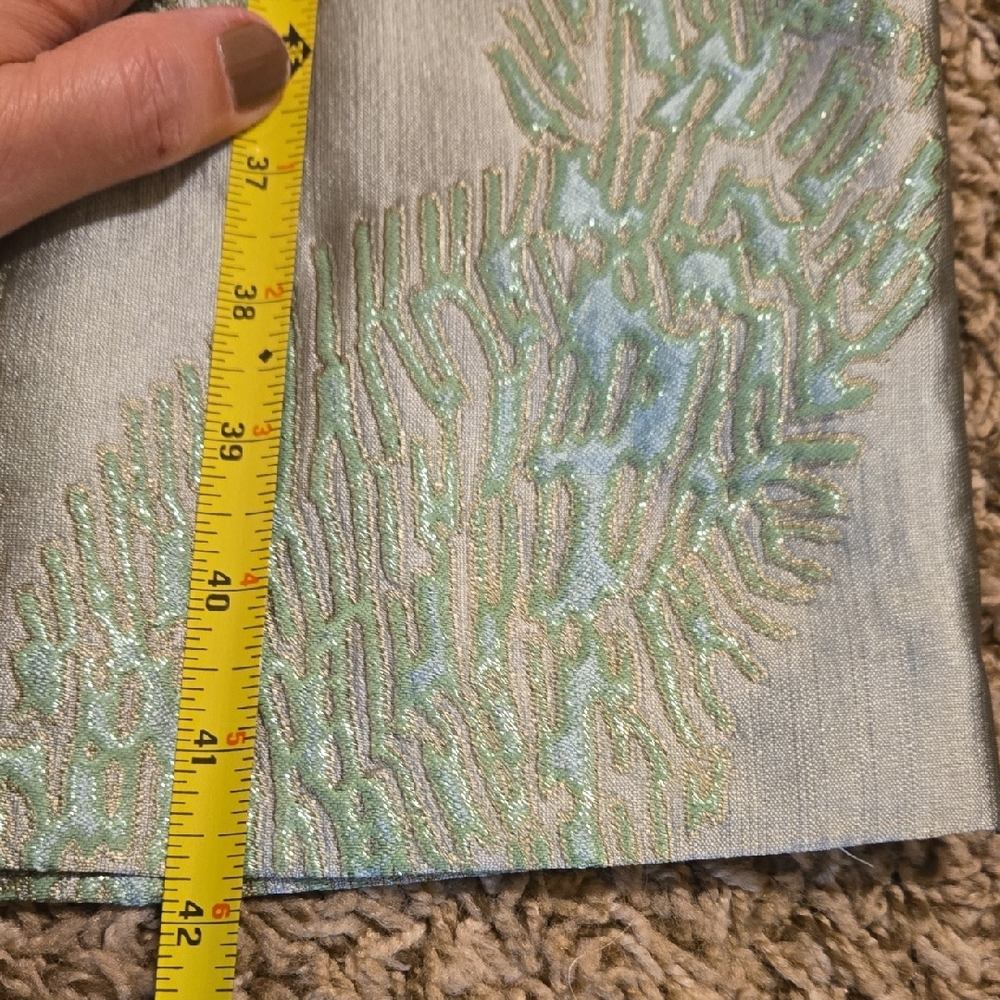 Escada Mint Green and Silver Midi Dress - Picture 6 of 7